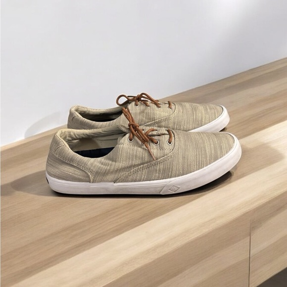 Sperry Top Sider Beige Baja Boat Shoe. Size 12. - Picture 3 of 6